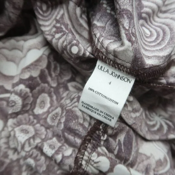 Ulla Johnson Lola Long Sleeve Floral Ruffle Mini Dress Size 4 - Picture 8 of 12